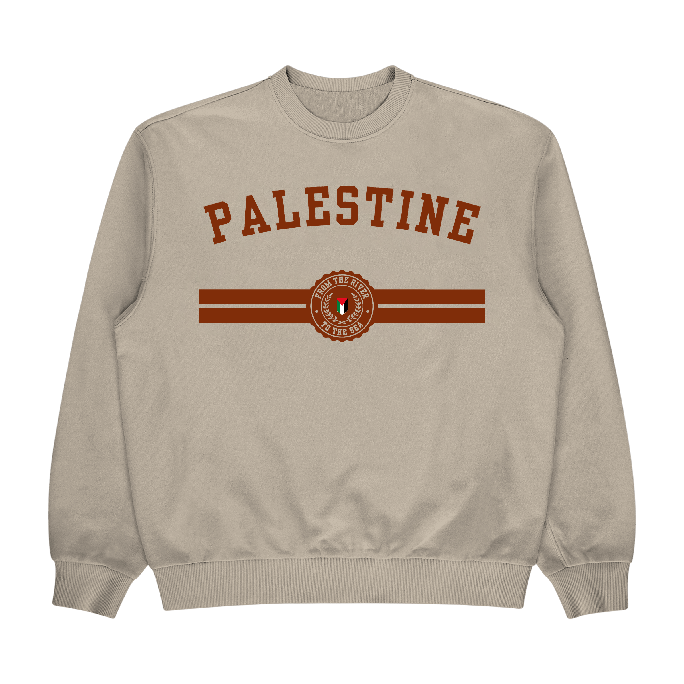 Dezi - From the River to the Sea Crewneck (Rust Imprint)