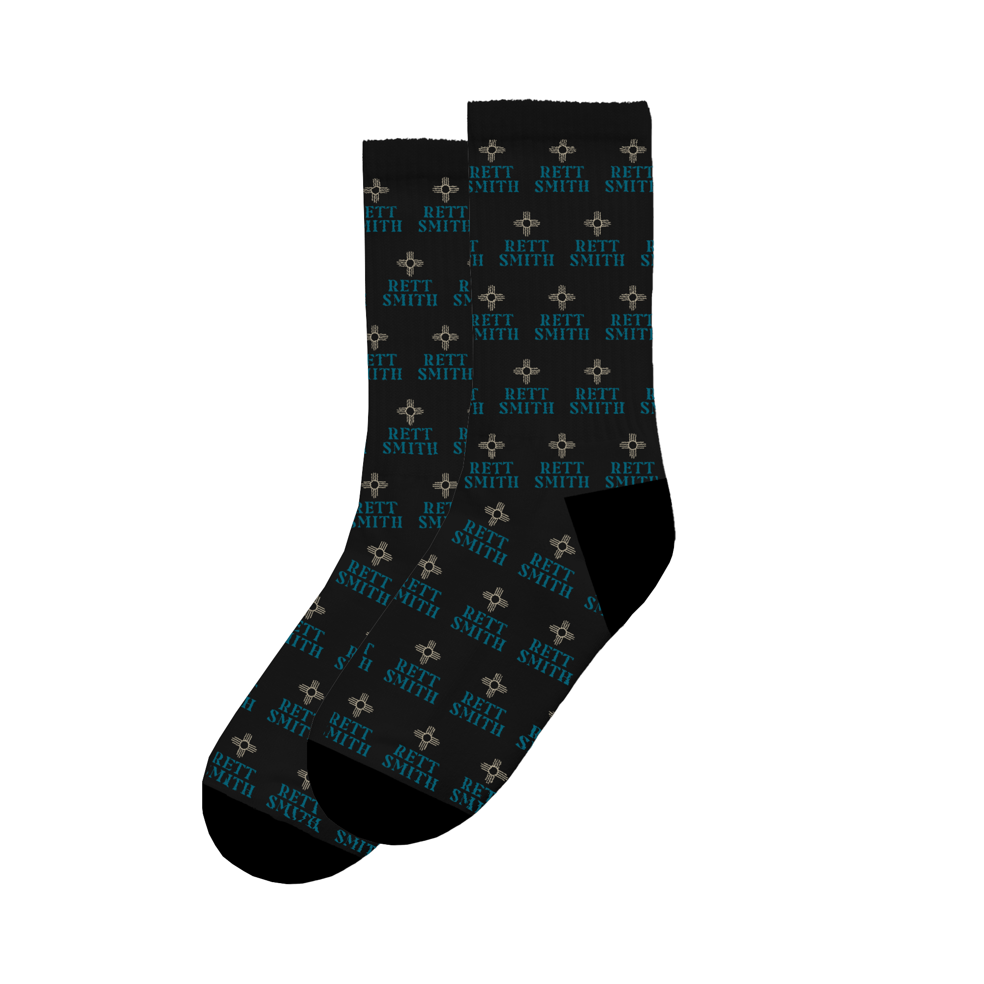 Rett Smith - Logo Socks - Black
