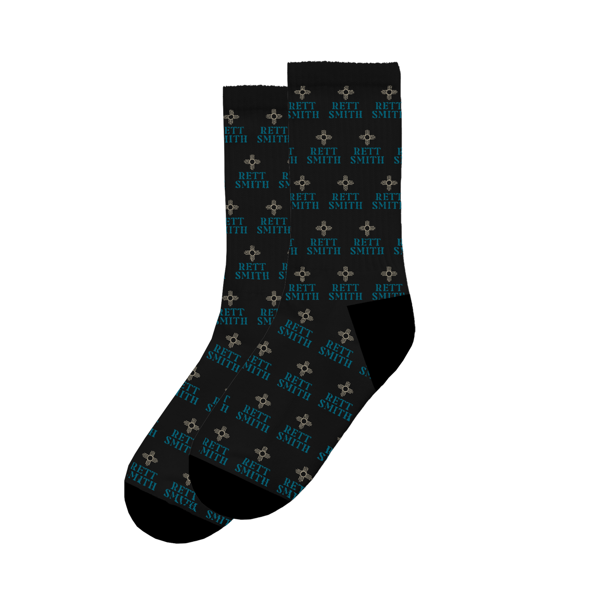 Rett Smith - Logo Socks - Black