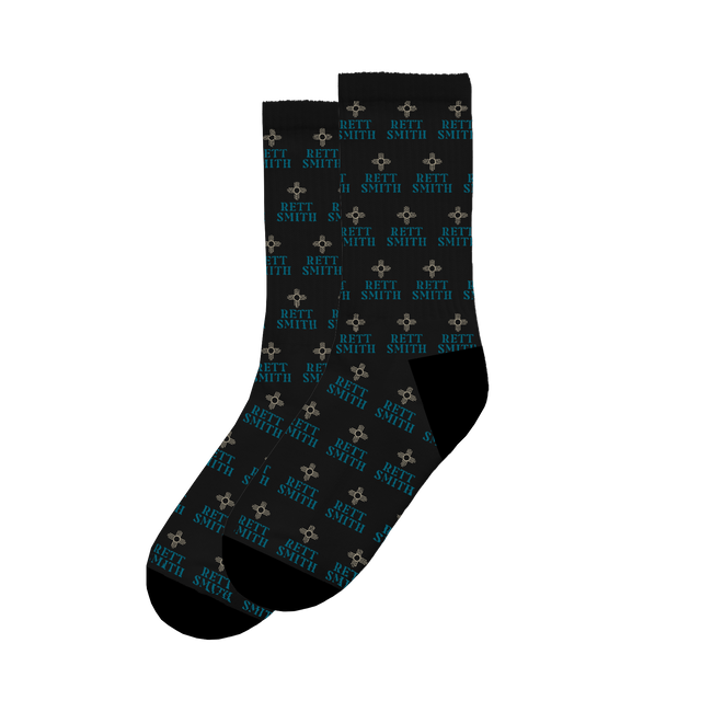 Rett Smith - Logo Socks - Black