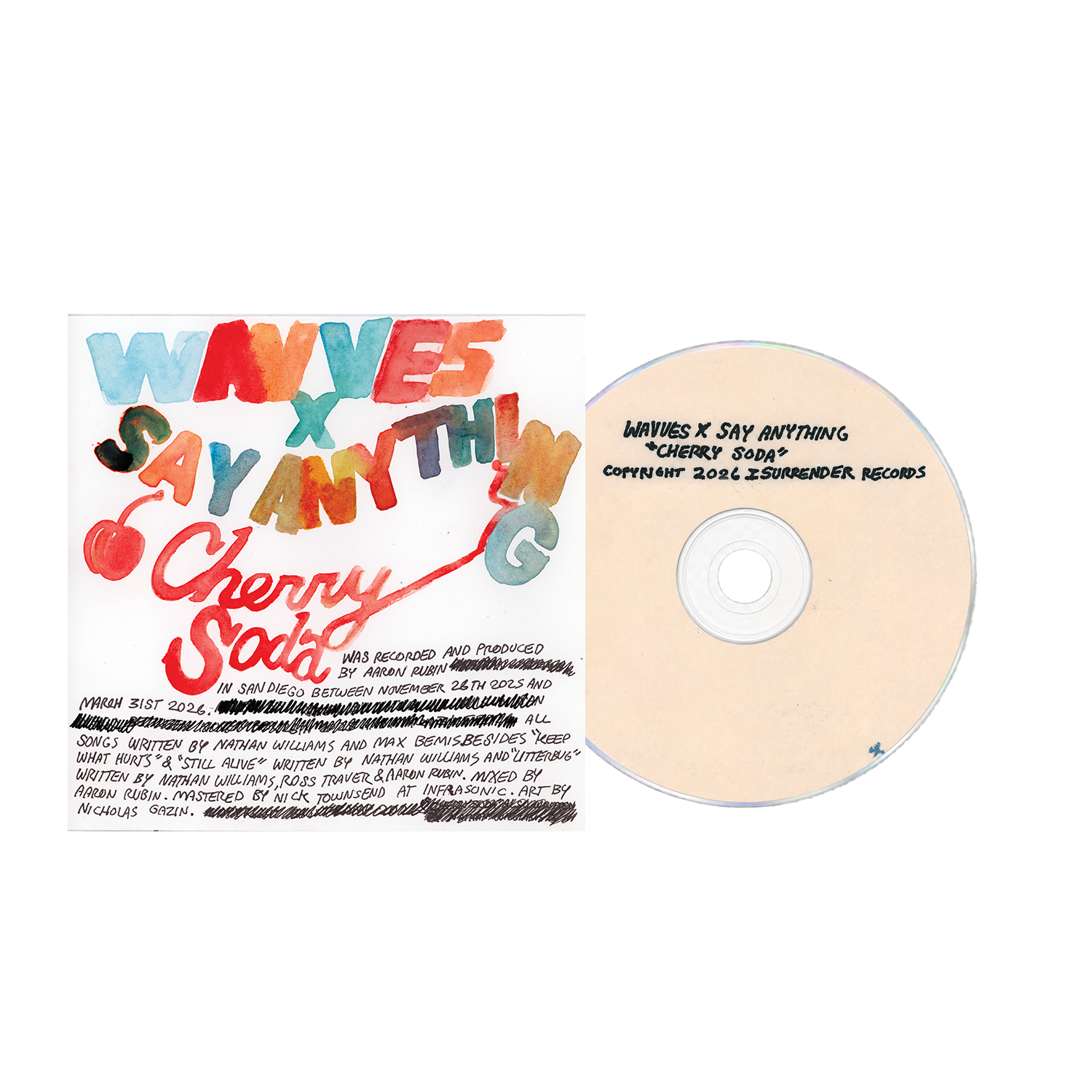 Wavves x Say Anything - Cherry Soda CD