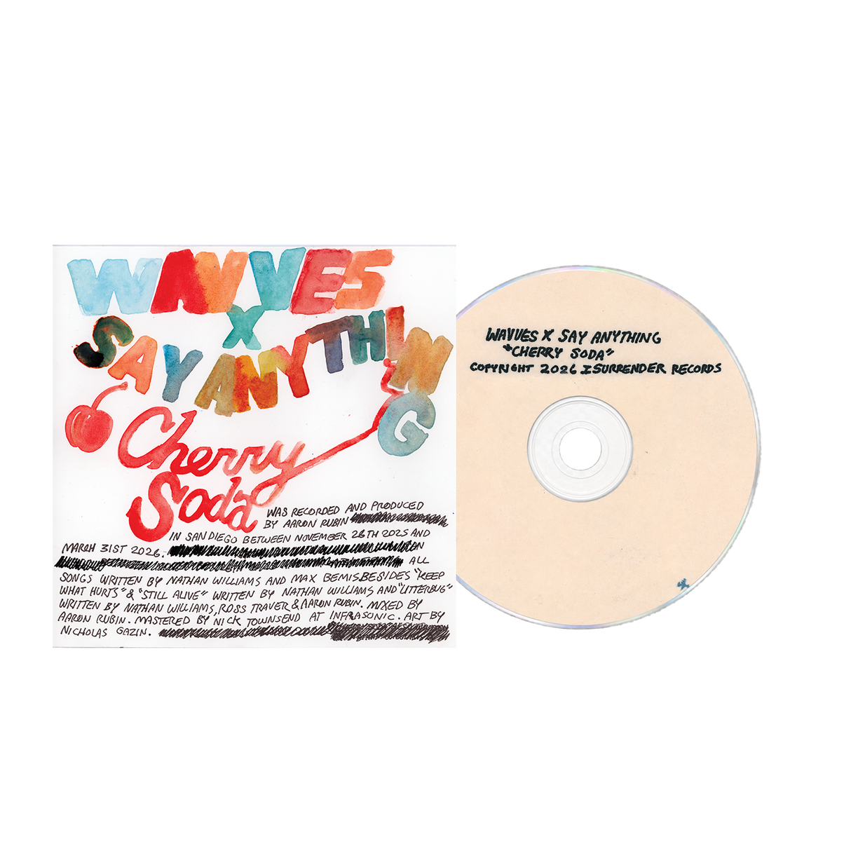 Wavves x Say Anything - Cherry Soda CD