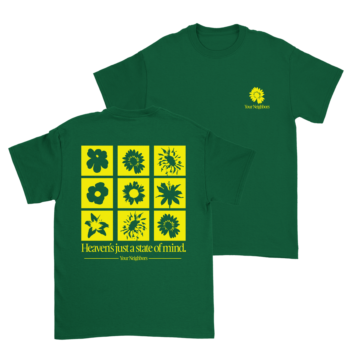 Your Neighbors - Flower Grid T-Shirt