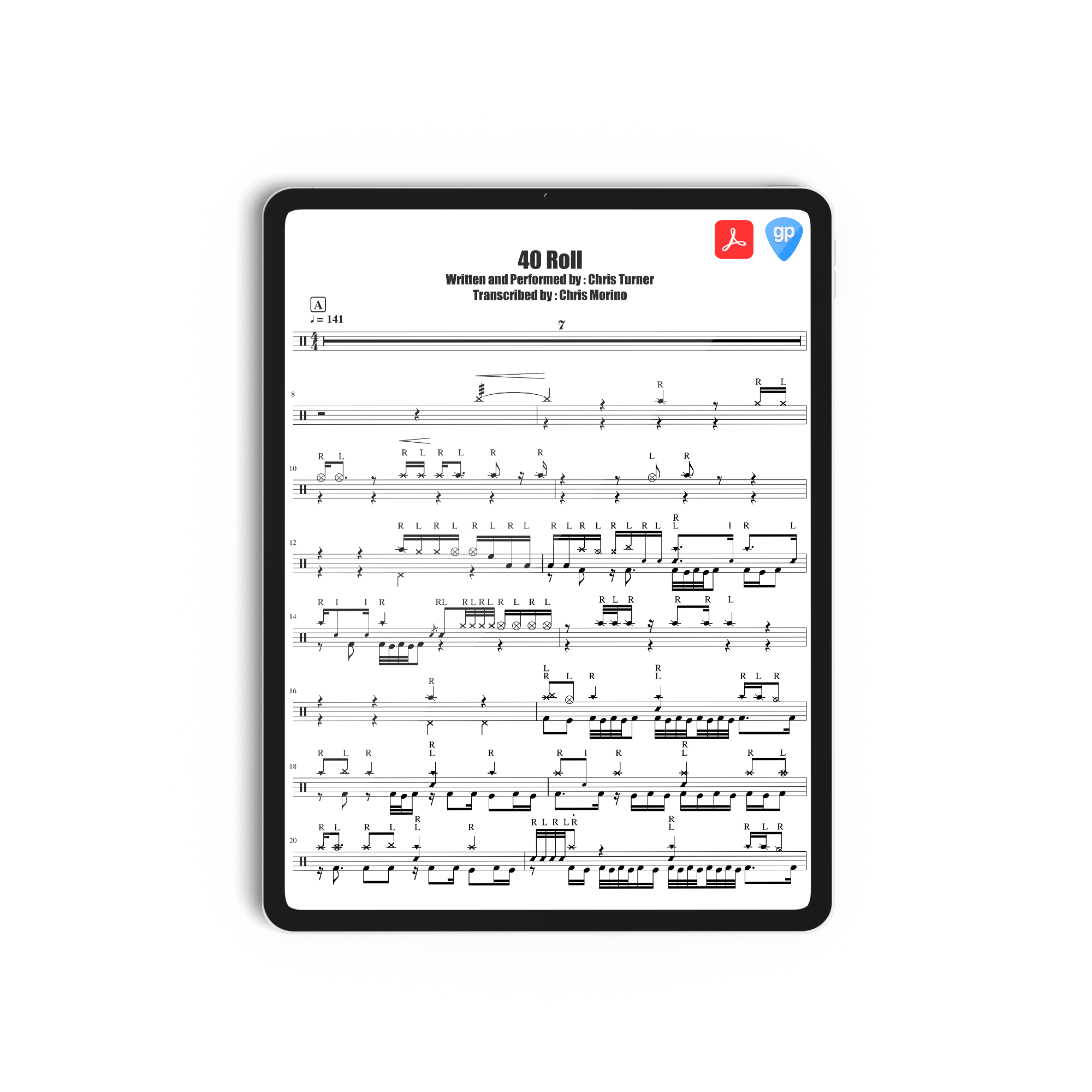 Chris Turner - Steezy Drum Transcriptions *FULL ALBUM TABS* *DIGITAL DOWNLOAD*
