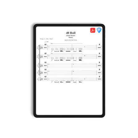 Chris Turner - Steezy Guitar & Bass Tabs *INDIVIDUAL TABS* *DIGITAL DOWNLOAD*
