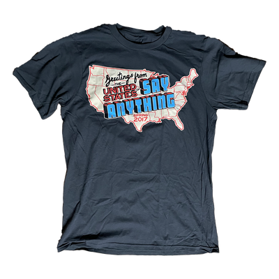 a t-shirt with a map on it