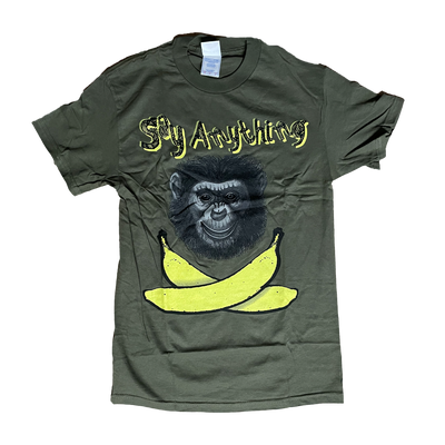 a t-shirt with a monkey and bananas on it