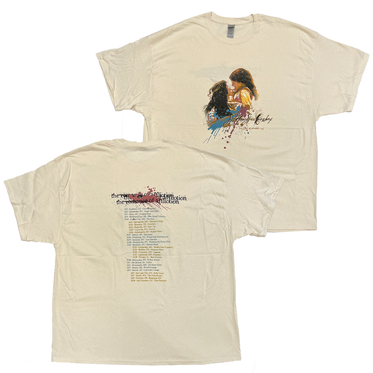 SeeYouSpaceCowboy - Romance of Affliction Tan Tour Shirt