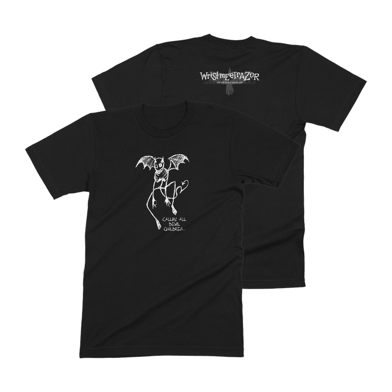 a back and back view of a black shirt
