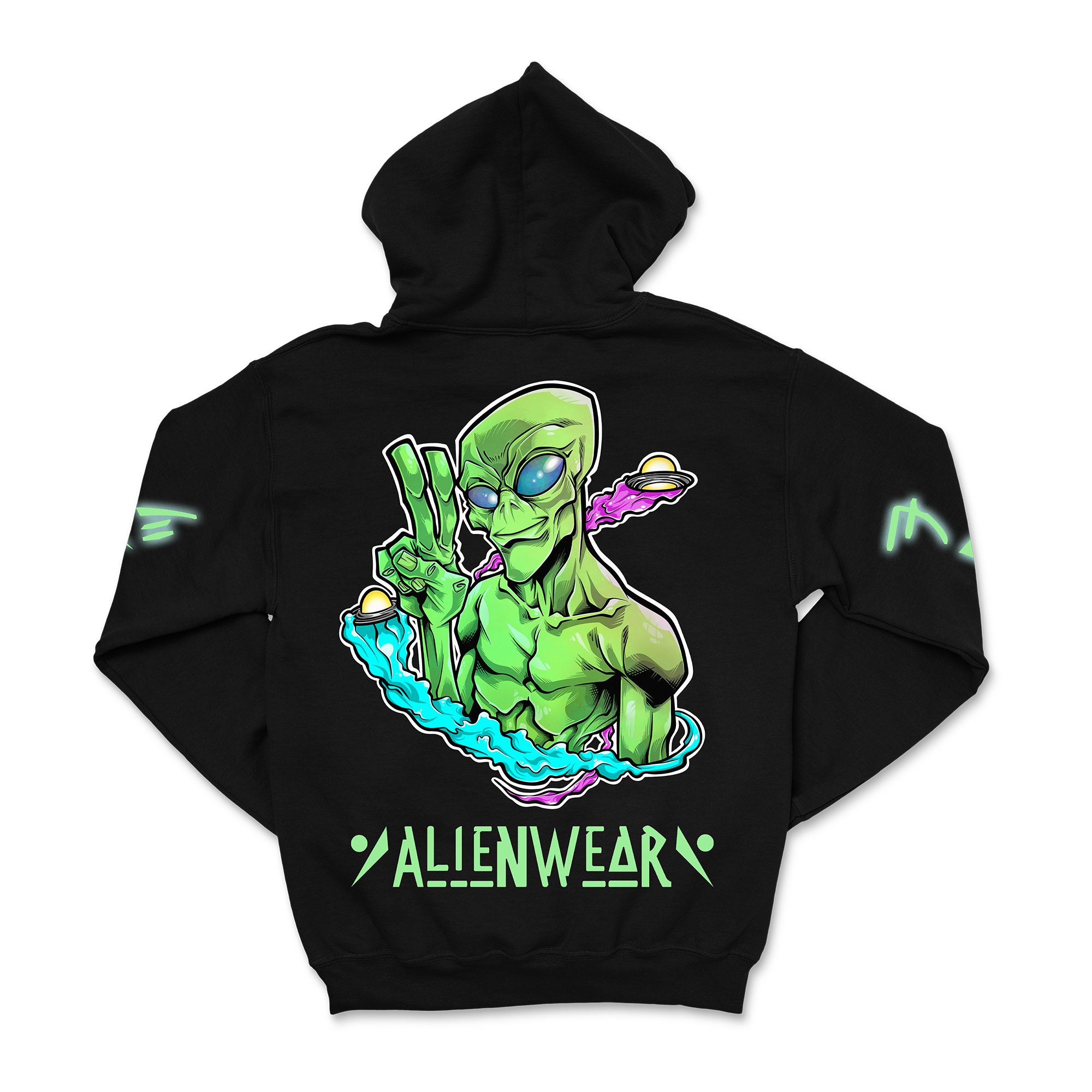 AlienWear - We Come In Peace Hoodie