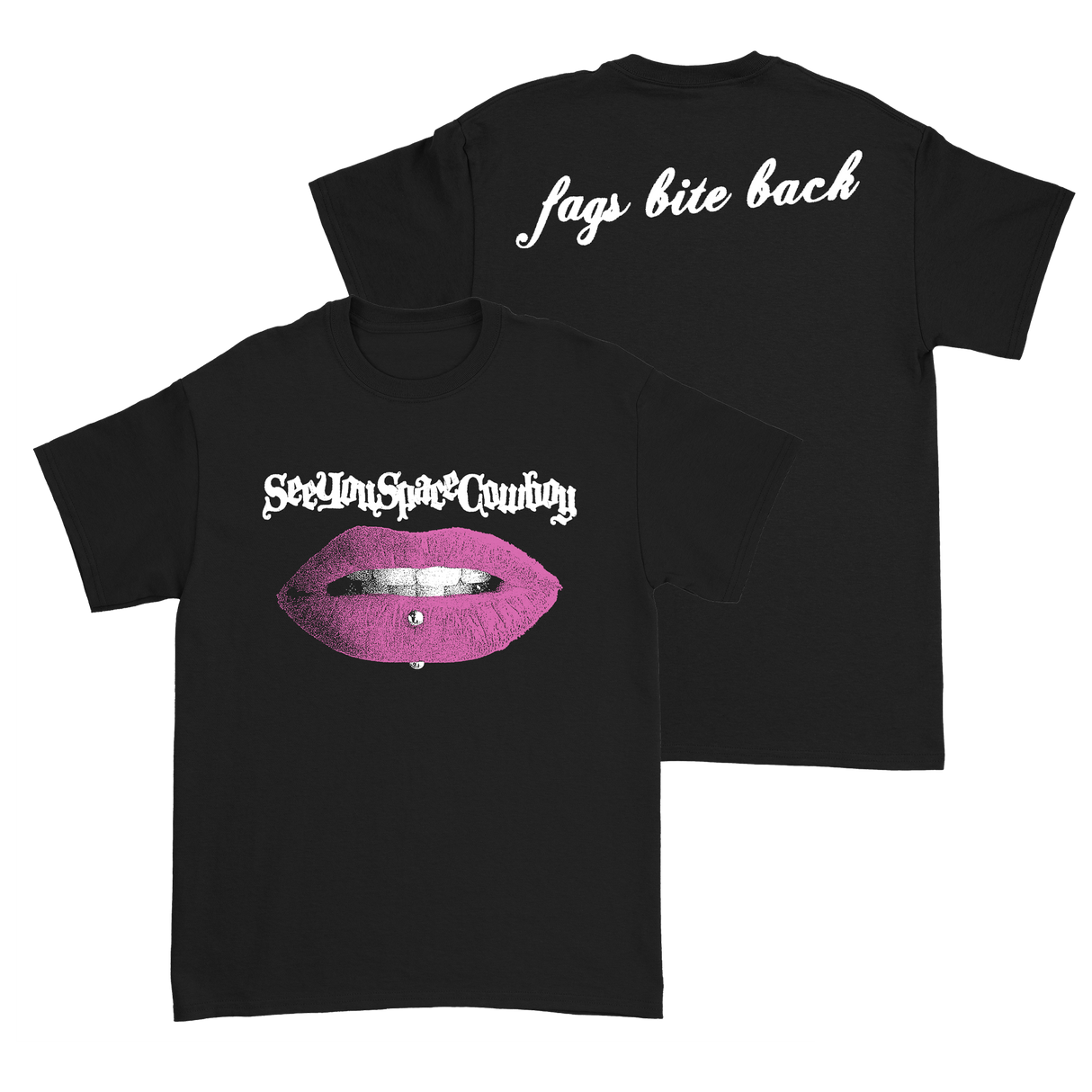 SeeYouSpaceCowboy - Bite Black T-Shirt