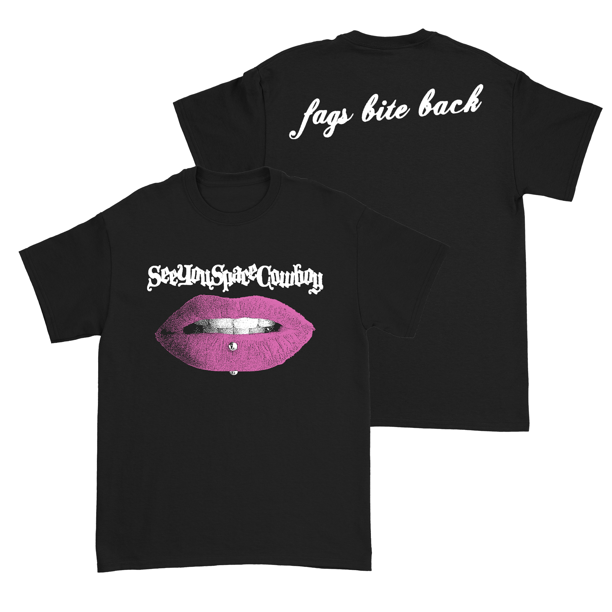 SeeYouSpaceCowboy - Bite Black T-Shirt