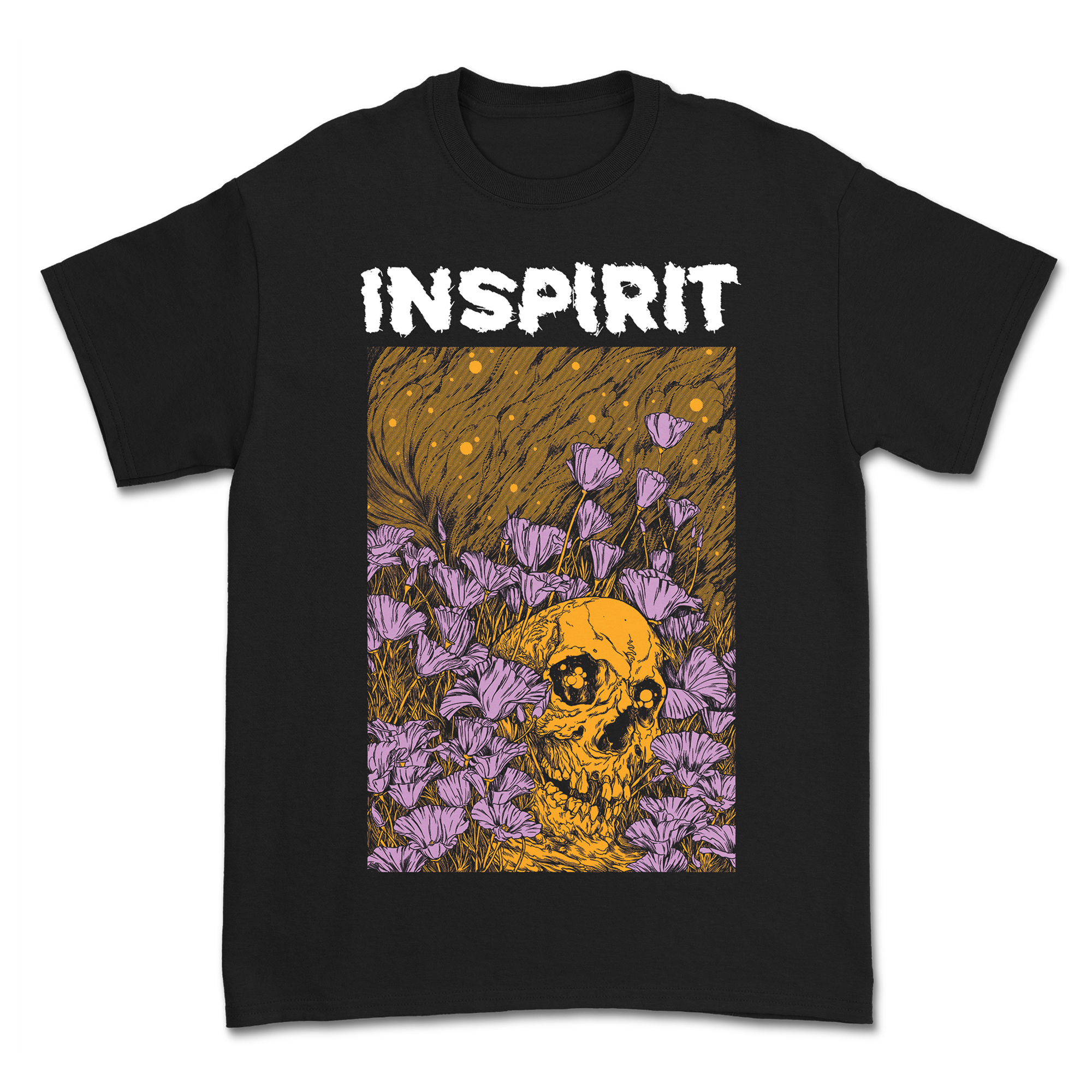 Inspirit - Poppy Tee in Black