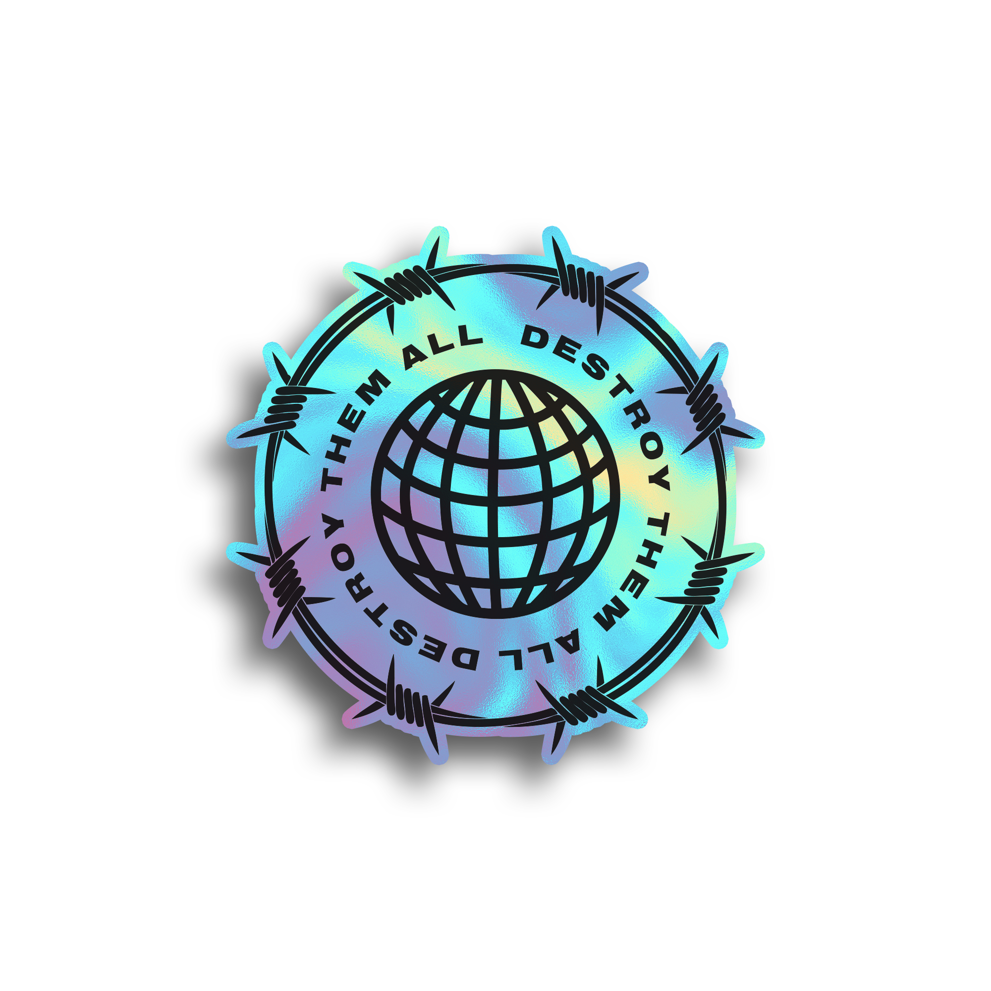 The World - Holographic Sticker
