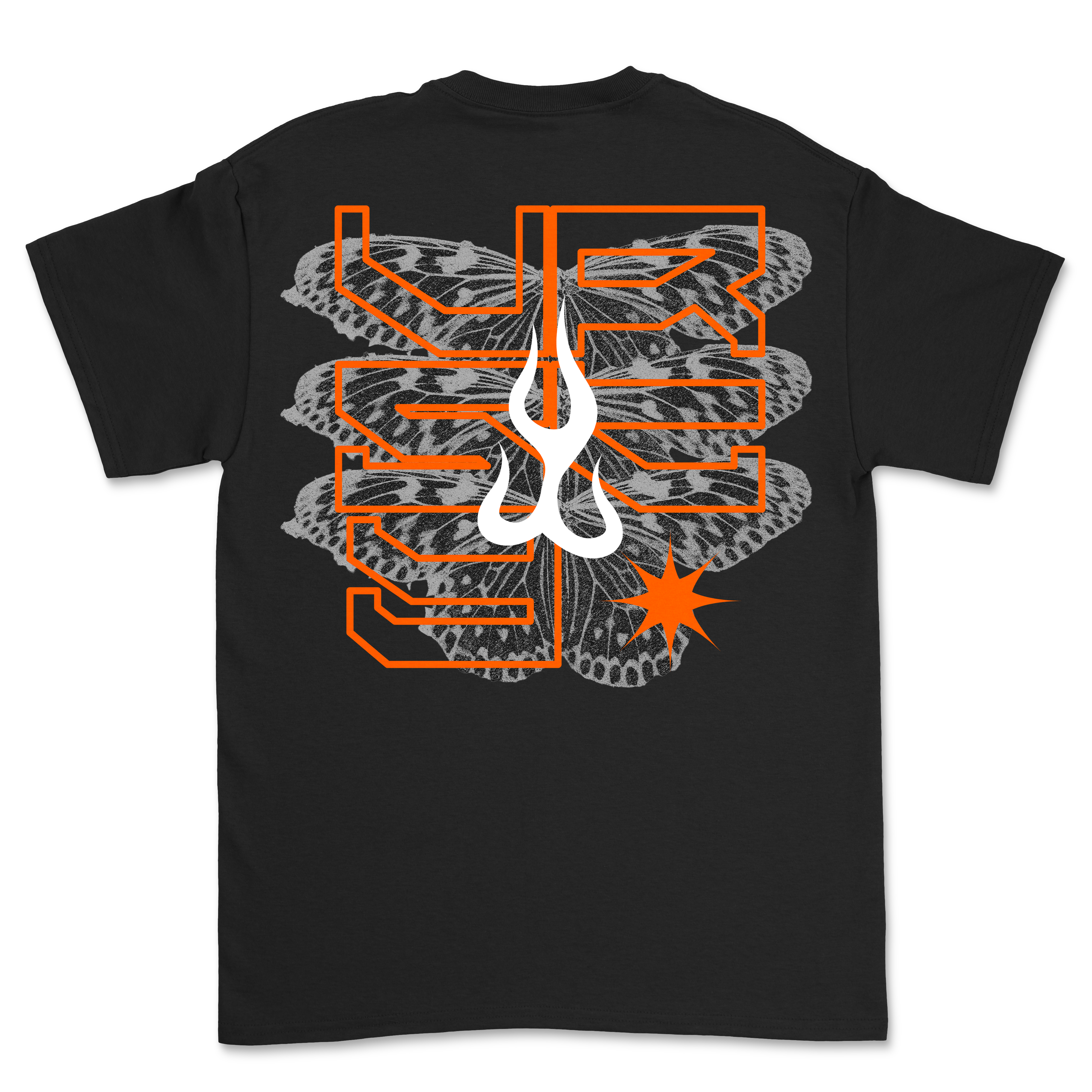 VRSTY - Orange Butterfly Shirt